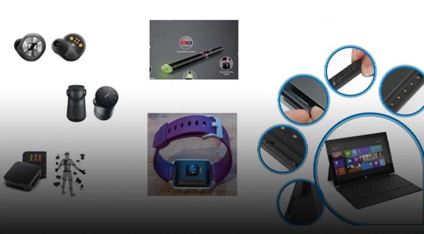 智能手表、TWS蓝牙耳机、无线手持终端、电子烟